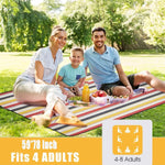 Large Foldable Beach, Camping, Picnic, or Hiking Blanket - Vignette | Home Cozy Nest