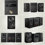 Sharp XL-BH250GL 5-Disc Micro Shelf System ? Bluetooth Streaming, NFC, and Carbon Fiber Finish - Vignette | Home Cozy Nest