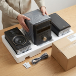 Sharp XL-BH250GL 5-Disc Micro Shelf System ? Bluetooth Streaming, NFC, and Carbon Fiber Finish - Vignette | Home Cozy Nest