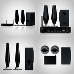 Sharp HT-SPW135 2.1 Channel Home Cinema Soundbar with Wireless Subwoofer and Ambient Lighting (150W RMS) - Vignette | Home Cozy Nest