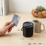 Sharp GX-BT190-BK Ultra-Portable Bluetooth Speakers ? IP67 Waterproof & Dustproof, 15-Hour Battery, LED Mood Lighting ? Black - Vignette | Home Cozy Nest
