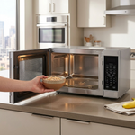 SHARP SMC1664KSC Carousel Countertop Microwave Oven ? 1.6 cu. ft. 1100W Stainless Steel - Vignette | Home Cozy Nest