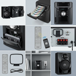 SHARP CD-BH950 Sharp 240W 5-Disc Mini Shelf Speaker System with Cassette and Bluetooth Audio - Vignette | Home Cozy Nest