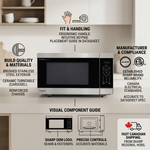 SHARP SMC2264KSC Carousel XL Countertop Microwave Oven ? 2.2 cu. ft. 1200W - Vignette | Home Cozy Nest