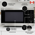 SHARP SMC2264KSC Carousel XL Countertop Microwave Oven ? 2.2 cu. ft. 1200W - Vignette | Home Cozy Nest