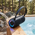Sharp GX-BT390 Crystal Clear 60W Rugged Waterproof Bluetooth Speaker - Black - Vignette | Home Cozy Nest