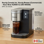 Keurig Brewer (Commercial) - Keur Brwr K2550 Ca - Vignette | Home Cozy Nest