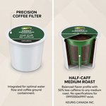 COFFEE-K CUP GREEN MOUNTAIN HALF-CAFF MEDIUM ROAST 24/BX - Vignette | Home Cozy Nest