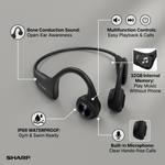 SHARP HP-BC55 Bone Conduction Audio - 32GB Submersible IP68 - Vignette | Home Cozy Nest