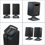 Sharp HT-SPR52021-BK Wireless Rear Surround Speakers - 200W Peak Dolby Atmos Up-Firing Drivers - Vignette | Home Cozy Nest