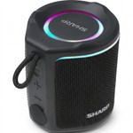 Sharp GX-BT190-BK Ultra-Portable Bluetooth Speakers – IP67 Waterproof & Dustproof, 15-Hour Battery, LED Mood Lighting – Black - Vignette | Home Cozy Nest