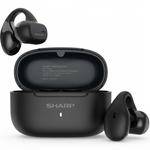Sharp HP-TW45-BK Earclip Open-Ear True Wireless Earbuds – Secure Fit, IPX4 Water Resistant - Vignette | Home Cozy Nest