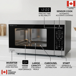 SHARP SMC1664KSC Carousel Countertop Microwave Oven – 1.6 cu. ft. 1100W Stainless Steel - Vignette | Home Cozy Nest