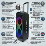 Sharp PS-935 Portable Party Speaker – 50W RMS with Trolley Design - Vignette | Home Cozy Nest