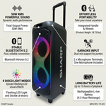 Sharp PS-935 Portable Party Speaker – 50W RMS with Trolley Design - Vignette | Home Cozy Nest