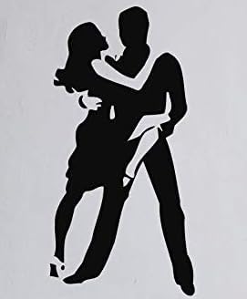 Bedroom Romantic Art Murals Gym Decor Passion Dance Couple Home Decal Motivation Pattern Sports Art Decor Wall Mural Black 23 X 15 in