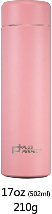 17oz Titanium Vacuum Insulated Water Bottle, Double wall Keep Cold and Hot, Ultralight Vacuum Flask, Leak Proof and Easy to Carry on, Pink