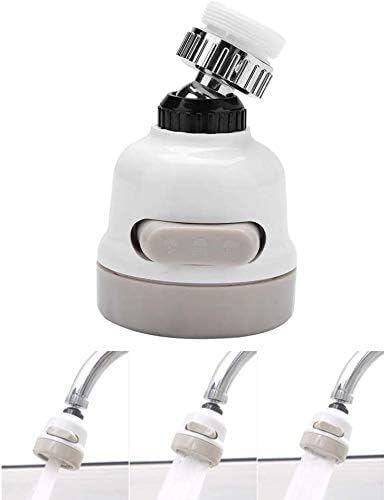 360° Rotatable Water Saving Kitchen Tap Head High Pressure Sink Sprayer Head 3 Modes Position Adjustable Splash Filter Nozzle Kitchen Bathroom Foaming Faucet