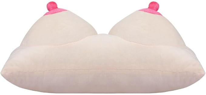 XGOPTS Boobs Breasts Pillow Cushion Creative 3D Feminist Boobs Pillow Soft Memory Foam Sleep Pillow Funny Chest Shaped Pillow Ergonomic Breast Cushion for Couples Home Decor for Valentine's Day