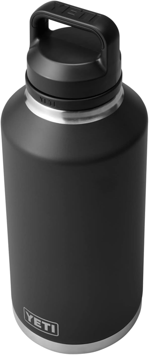 YETI Rambler 64 oz Bottle, Vacuum Insulated, Stainless Steel with Chug Cap, Black