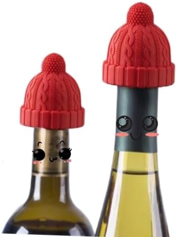 Wine Stoppers for Wine Bottles, Reusable Silicone Wine Sealer, Leakproof and Flavor Preserve for Home Kitchen Bar (2 Packs)