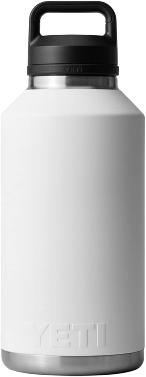 YETI Rambler 64 oz Bottle, Vacuum Insulated, Stainless Steel with Chug Cap, White