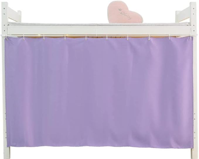 Dorm Home Solid Thicken Bunk Blackout Bed Curtains Cloth Bed Canopy Students Single Sleeper (Pruple, 1 Panel)