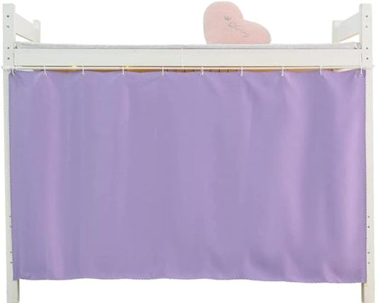 Dorm Home Solid Thicken Bunk Blackout Bed Curtains Cloth Bed Canopy Students Single Sleeper (Pruple, 1 Panel)