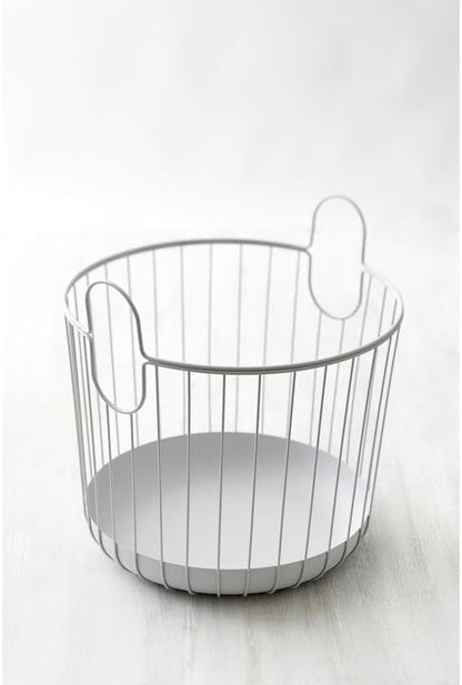 ZONE DENMARK Inu Basket - Basket with Handles Crafted from Metal - with sleek and sturdy design - Stylish and Functional Storage for Kitchen, Bathroom, Children's Room, and Home Office- (Small)