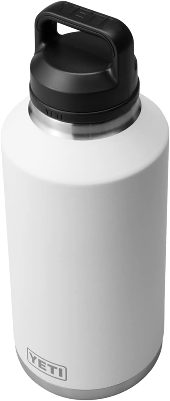 YETI Rambler 64 oz Bottle, Vacuum Insulated, Stainless Steel with Chug Cap, White