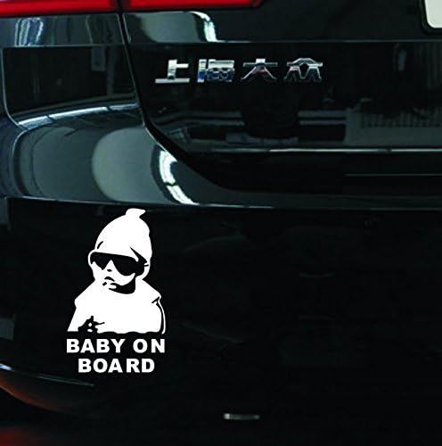 【Baby in Car 】Stickers for Car & 【Baby on Board 】Decals for Cars, Baby Safety Car Signs, Funny Baby Car Stickers (3Pcs)