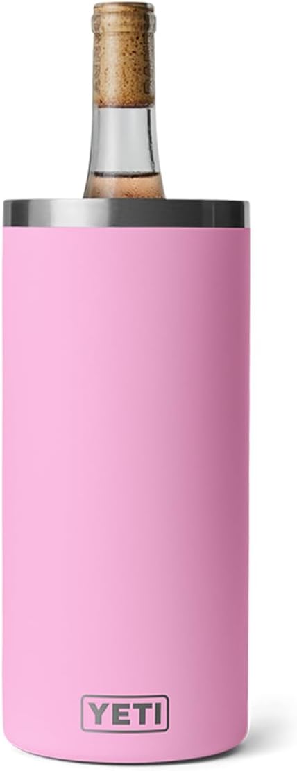 YETI Rambler Wine Chiller, Fits Most Wine Bottles, Power Pink