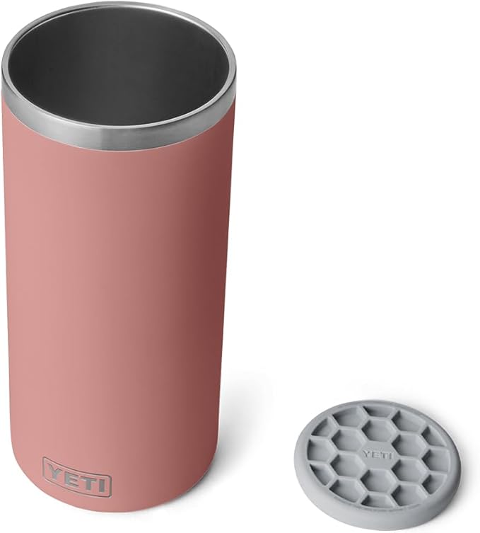 YETI Rambler Wine Chiller, Fits Most Wine Bottles, Sandstone Pink