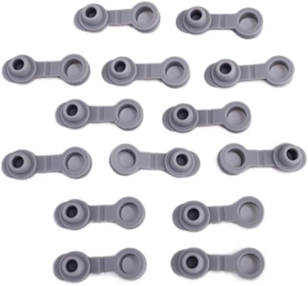 10Pcs Grey Universal Silicone Sealing Bottle Straw,Bar and Wine Tools,Hole Grommets Stopper Lids Straw Plug Replacement Tumber 20/30Oz Thermos Cup, Wine Stoppers,Wine Stoppers and Pourers