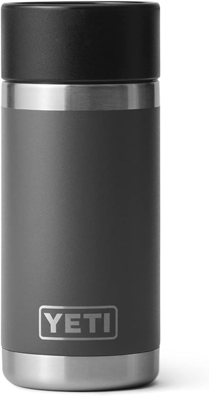 YETI Rambler 12 oz Bottle, Stainless Steel, Vacuum Insulated, with Hot Shot Cap