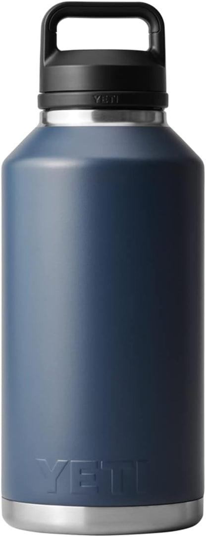 YETI Rambler 64 oz Bottle, Vacuum Insulated, Stainless Steel with Chug Cap, Navy