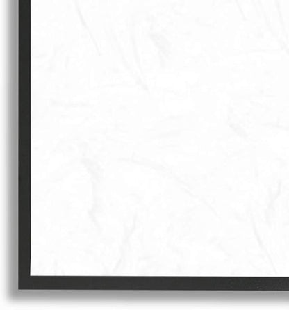 Stupell Industries Self-Serve Kitchen Sign White Flowers 24 Hours Black Framed Wall Art, 30 x 24