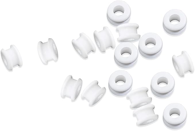 18PCS New Rubber Grommets In White Compatible With Hunter Vintage Discontinued Ceiling fans/Ceiling Fan Replacement Parts (18)