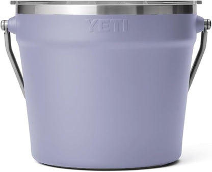 YETI Rambler Beverage Bucket, Double-Wall Vacuum Insulated Ice Bucket with Lid, Cosmic Lilac