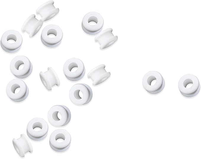 18PCS New Rubber Grommets In White Compatible With Hunter Vintage Discontinued Ceiling fans/Ceiling Fan Replacement Parts (18)