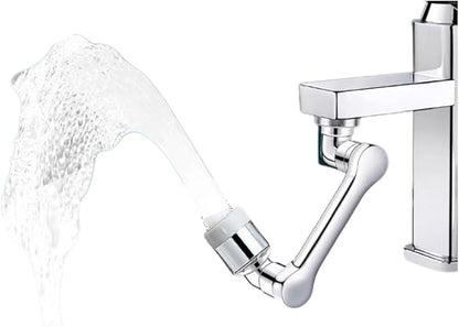 1080° Rotating Filter Faucet-Swivel Faucet Extender Kitchen Sink-Water-Aerator with 2 Water Outlet Mode Multifunctional Robotic Arm Splash Filter Extension-Washing Eye/Face/Hair (Style 1)