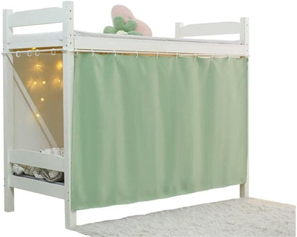 Dorm Home Solid Thicken Bunk Blackout Bed Curtains Cloth Bed Canopy Students Single Sleeper，2panel