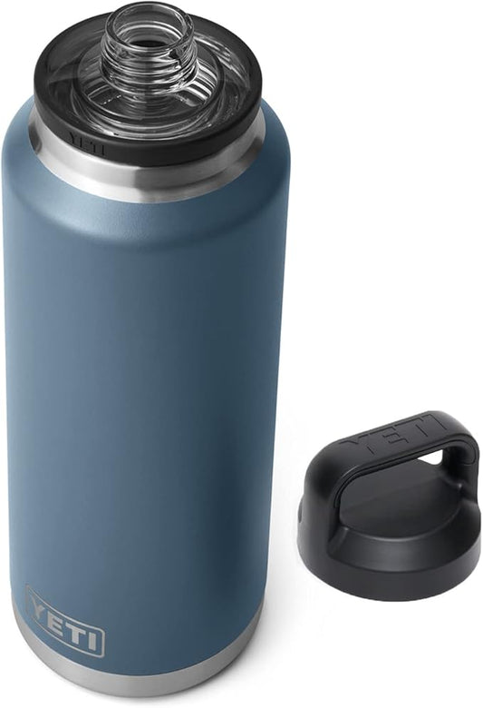 YETI Rambler 46 oz Bottle, Vacuum Insulated, Stainless Steel with Chug Cap, Nordic Blue