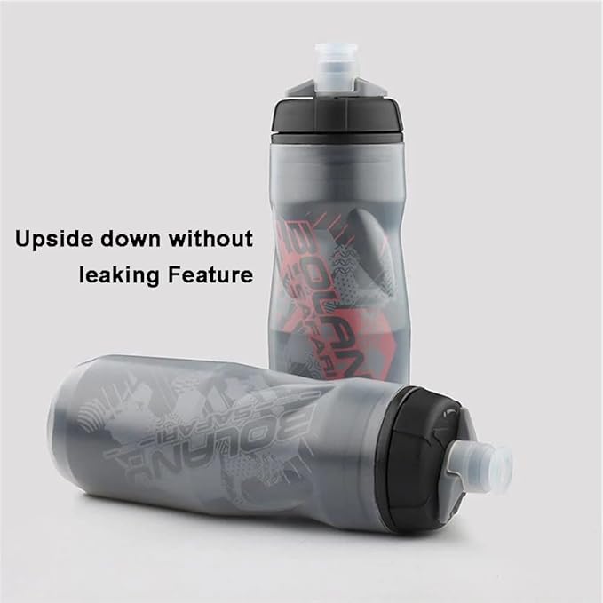 Zsling Squeeze Water Bottles Sports, Water Bottles Insulated 20 oz, Sport Bike Squeeze Bottle, Running Water Bottle Handheld, Squirt Water Bottle for Hiking, Cycling