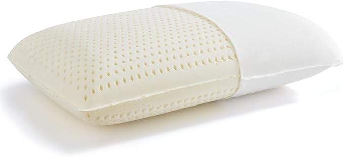 100% Natural Talalay Latex Latex Sleeping Bed Pillow – Luxury Extra Soft Pillow for Side, Back, and Stomach Sleepers - Removable Breathable Cotton Cover - Extra Soft (Standard (Extra Soft))