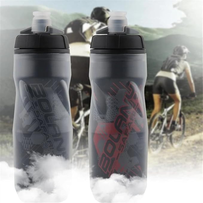 Zsling Squeeze Water Bottles Sports, Water Bottles Insulated 20 oz, Sport Bike Squeeze Bottle, Running Water Bottle Handheld, Squirt Water Bottle for Hiking, Cycling