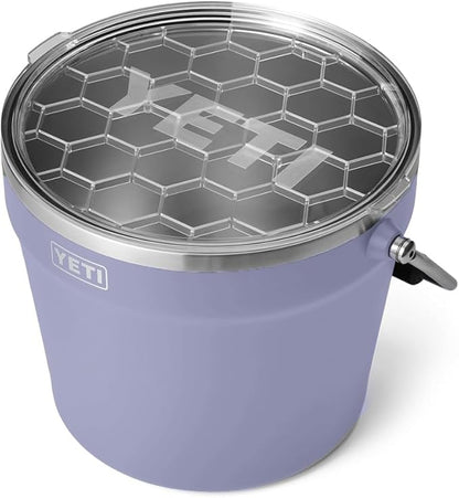 YETI Rambler Beverage Bucket, Double-Wall Vacuum Insulated Ice Bucket with Lid, Cosmic Lilac