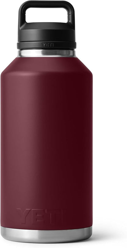 YETI Rambler 64 oz Bottle, Vacuum Insulated, Stainless Steel with Chug Cap, Wild Vine Red