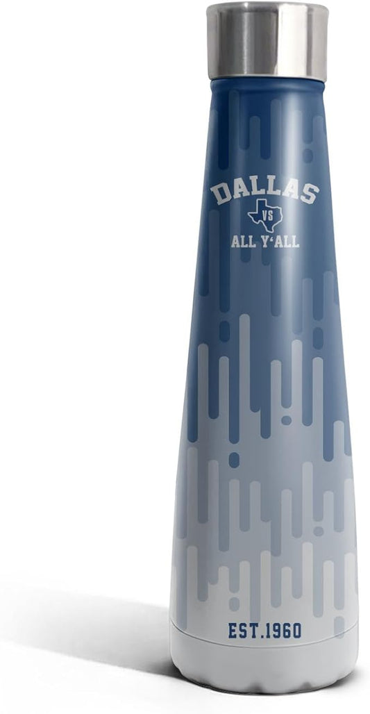 16oz Dallas Stainless Steel Insulated Water Bottles New Cola Shape Bottle, Reusable Water Bottle Leak Proof Metal Sports Water Bottle Thermos Cup