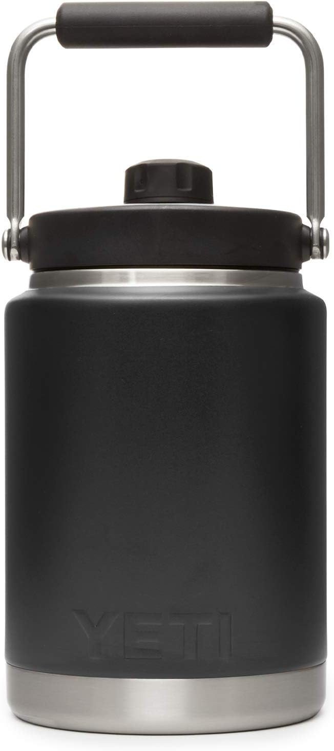 YETI Rambler Half Gallon Jug, Vacuum Insulated, Stainless Steel with MagCap, Black